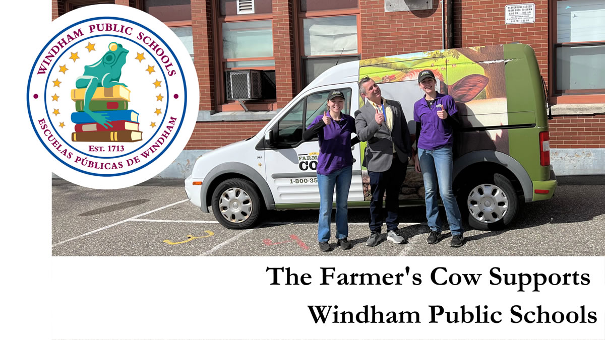 Featured image for “THE FARMER’S COW SUPPORTS WINDHAM PUBLIC SCHOOLS!”